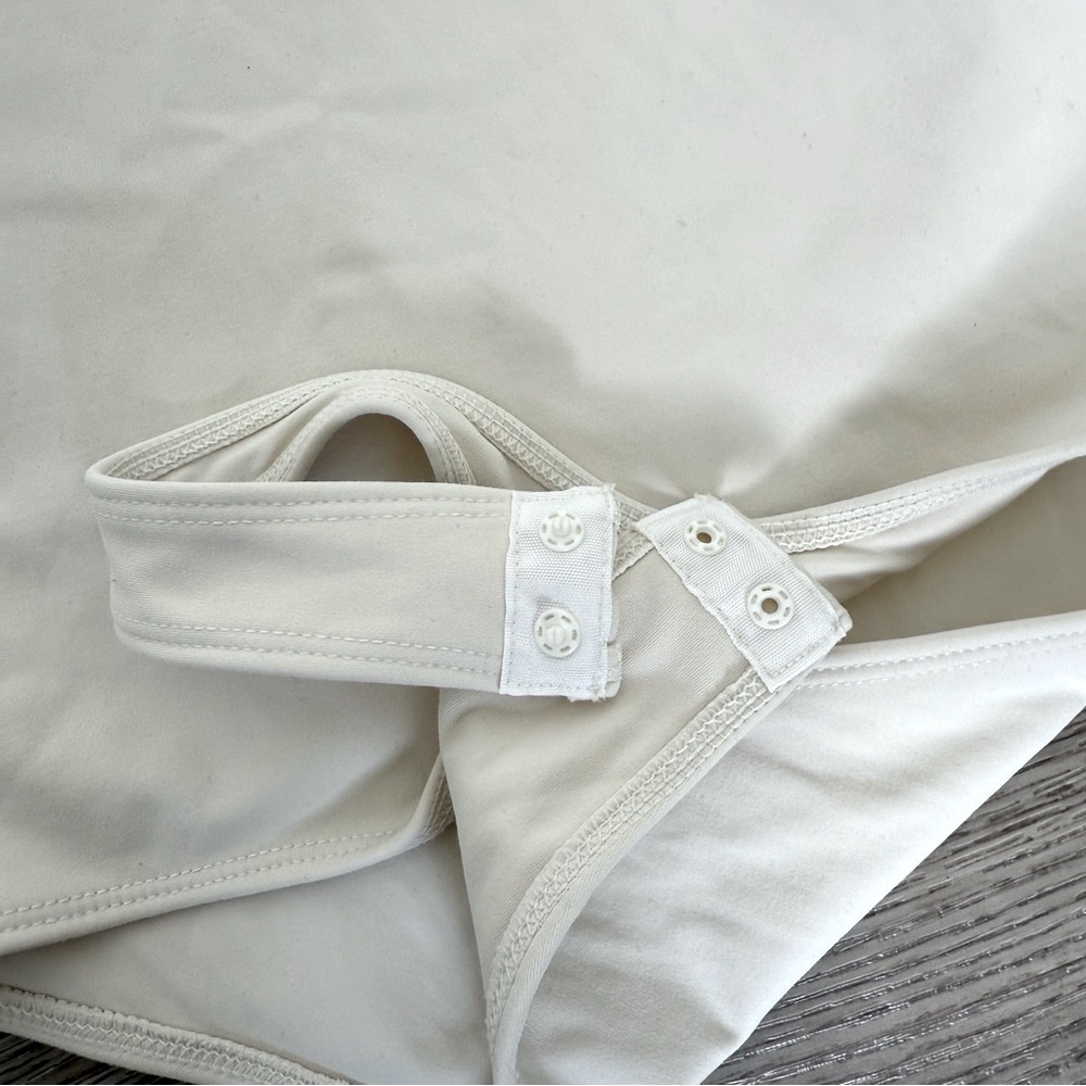 Set of 2 Cream and White Size Small Bodysuits from Open Edit and Bp - Picture 3 of 12